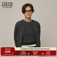 Teenie Weenie小熊秋季新款两件套毛衣开衫背心女