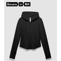 Bananain 蕉内 非常服501Slim女士连帽外套短款 10209470021 黑色 S