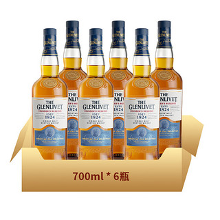 格兰威特（ThE GLENLIVET）创始人 苏格兰 单一麦芽 威士忌 洋酒 700ml*6 整箱装