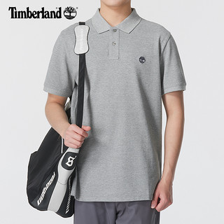 Timberland 灰色POLO衫短袖男夏季户外运动半袖透气宽松休闲商务T恤