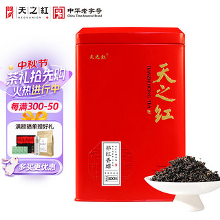 REDSUNION 天之红 茶叶祁门红茶安徽黄山特二级祁红香螺罐装300g