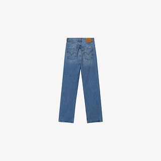 Levi's 李维斯 女士RIBCAGE直筒修身牛仔裤 79078-0008 中蓝色 27 30