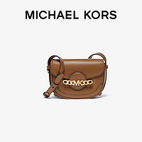 移动端、京东百亿补贴：MICHAEL KORS 迈克·科尔斯 MK女包Hally皮质马鞍包斜挎包 迷你 棕色