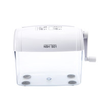 仲林仲林（Nakabayashi）日本小型手动碎纸机迷你保密碎纸机办公家用手动碎纸机便携商用手摇桌面碎纸 白色