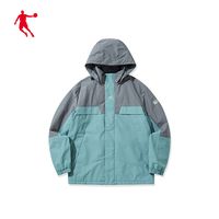 乔丹QIAODAN摇粒绒户外防风衣男保暖运动服大码外套