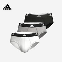ADIDAS阿迪达斯男士速干棉质内裤男透气防摩擦三角裤薄3条装早秋