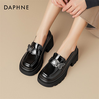 DAPHNE 达芙妮 时尚单鞋春秋2024新款女百搭休闲鞋乐福单鞋玛丽珍鞋工作鞋