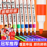 Touchcolor 丙烯马克笔绘画美术生专用绘画笔幼儿园儿童安全无毒可水洗diy水彩笔12色笔芯马克笔礼物男女孩