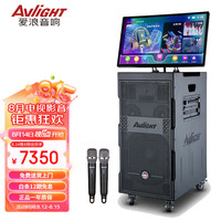 爱浪（Avlight）D66户外k歌音响家庭ktv音响套装移动视频广场舞音响带显示屏大功率蓝牙音箱功放一体机