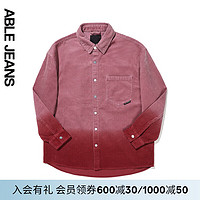 ABLE JEANS 24冬季灯芯绒街头大衬衫741114 香芋粉 XL 香芋粉【9月1日前】