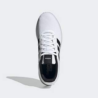 adidas LITE RACER 4.0休闲跑步鞋男子阿迪达斯轻运动IH5423 白/黑色 43