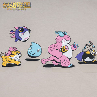 英雄联盟 LEAGUE OF LEGENDS云顶之弈5周年纪念短袖T恤休闲上衣简约款男女款夏季纯棉百搭潮流游戏周边 S