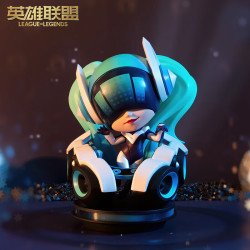 英雄联盟 LOL DJ娑娜手办 XL手办人气返场 桌面摆件游戏周边