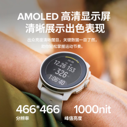 SUUNTO RACE S 轻量化户外训练手表 骑行游泳登山定位心率血氧 石墨灰