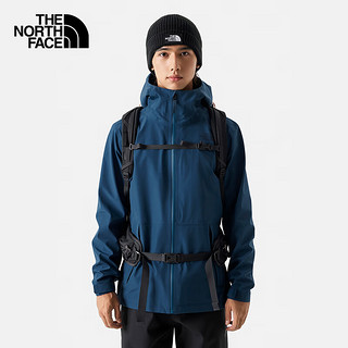 The North Face北面冲锋衣男户外舒服防风硬壳夹克外套7QR5 蓝色/HDC XXL