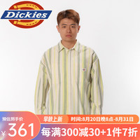 dickies宽松条纹长袖衬衫 男衬衫 休闲百搭舒适学院风 DK012952