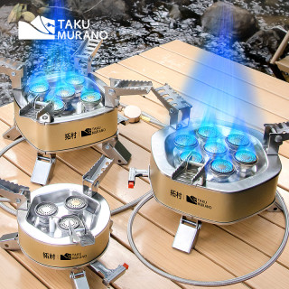 拓村 6800W【三头猛火灶]送卡式气罐转接头/收纳包