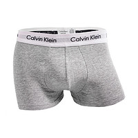 卡尔文·克莱恩 Calvin Klein [保税仓]Calvin Klein男士中腰平角内裤四角CK纯棉舒适透气短裤头