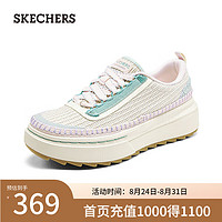 斯凯奇（Skechers）2024年Fashionsport运动鞋舒适185240 薰衣草色/多彩色/LVMT 35