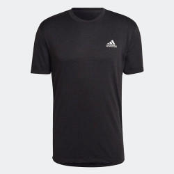 adidas HT9052 透气速干 黑色 A/L 运动T恤