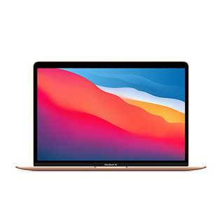 Apple 苹果 MacBook Air 2020款 M1 芯片版 13.3英寸 轻薄本 金色 (M1、核芯显卡、8GB、256GB SSD、2K、60Hz、MGND3CH/A)