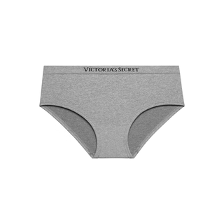 维多利亚的秘密 维密 Logo字母腰带舒适包臀女士内裤三角裤 4V6I灰色 11249701 S