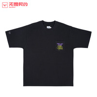 无畏契约 X Monday Sleeping Club 联名黑色T恤短袖休闲简约男女款周边 黑色 L