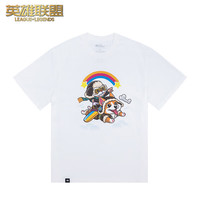 LEAGUE OF LEGENDS英雄联盟LOL柯基库奇短袖T恤男女款夏短袖上衣游戏周边 S
