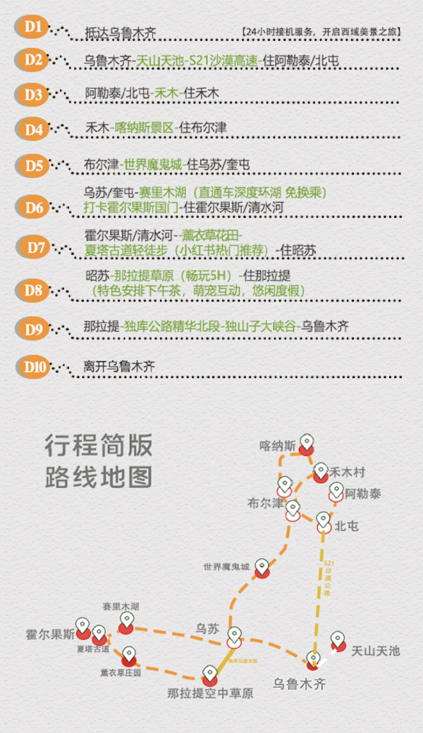 新疆机票全面下跌!北疆深度游,小团纯玩封顶6人!新疆北疆乌鲁木齐/喀纳斯/阿勒泰/赛里木湖10日9晚跟团游(含9晚住宿带早餐+全程用车+接送机)