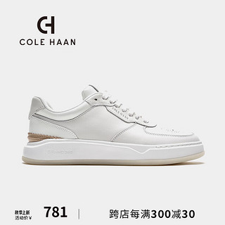 COLE HAAN 歌涵 colehaan/歌涵 男士休闲鞋 春夏牛皮革增高舒适轻盈透气小白鞋C34902 白色-C34902 40.5