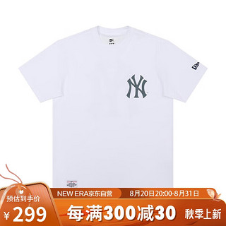 移动端、京东百亿补贴：NEW ERA 纽亦华 节MLB系列Logo印花圆领腰果花运动短袖T恤13546477-XL 13546477白色