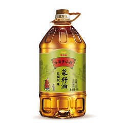 金龙鱼 食用油 非转压榨 外婆乡小榨巴蜀风味菜籽油4L