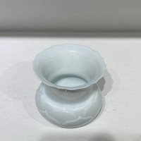 只此宋瓷 景德镇湖田窑青白瓷荷叶高足花口茶洗建水280ml