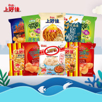 上好佳 鲜虾片虾条洋葱圈休闲零食 膨化食品 办公室小零食共10包