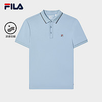 FILA 斐乐 翻领凉感短袖POLO衫男2024秋季新款商务休闲透气T恤上衣