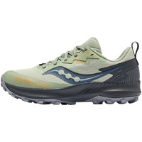 saucony 索康尼 游隼14 GTX 女子越野跑鞋 绿灰 38