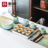 豪峰 千里江山茶具20件套 带茶盘 B款 整套功夫茶具
