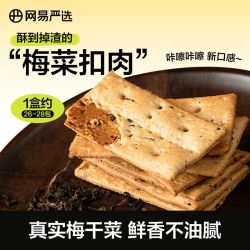 网易严选 真薄脆梅干菜饼干 350克/箱