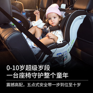 宝得适（BRITAX）宝宝儿童座椅领英骑士 极光银