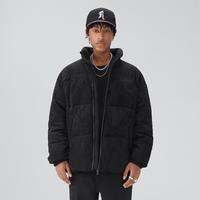 潮牌美式麝皮绒加厚棉服秋季款保暖舒适男士棉衣