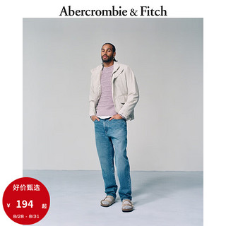 ABERCROMBIE & FITCH男装 美式时尚经典休闲宽松舒适仿旧宽松水洗牛仔裤 KI131-2502 中度水洗 28/30 (175/72A)