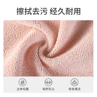 美丽雅（MARYYA）厨房抹布吸水不易掉毛家务洗碗布吸油毛巾厨房布清洁布厨房洗碗布 30*30cm【10条】