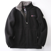 出口挪威！功能性户外防寒！有大码！秋冬保暖摇粒绒抓绒衣外套潮 黑色 3XL【220-240斤】