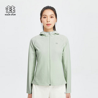 KOLON SPORT/可隆针织夹克 女子户外休闲TRICOT凉感防晒运动外套 LKJK4MN152-JA 翠绿 XL