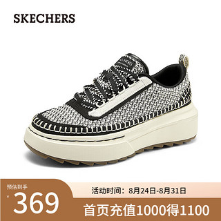 斯凯奇（Skechers）2024年Fashionsport运动鞋舒适185240 黑色/自然色/BKNT 39