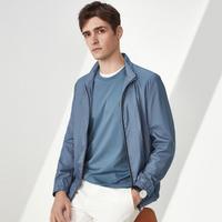 EMZ  【轻防泼水面料 亲肤易打理】夏吸湿透气男士短款立领夹克外套薄