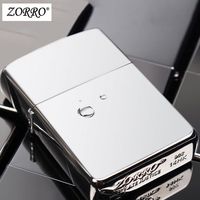 Zorro 煤油打火机佐罗高档煤油镜面防风火机送父亲男友