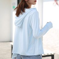 Simboo冰丝防晒衣女男户外皮肤风衣薄款夏季透气防紫外线运动钓鱼防晒服 2088月兰-女 4XL