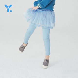 幼岚【经典】女童裤子时尚童装新疆长绒棉春季宝宝一体纱裙打底裤
