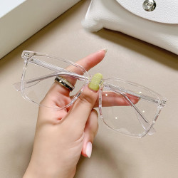 erilles方形眼镜框透白框161非球面镜片